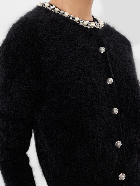 Stretch-Cashmere Dollie Cardigan