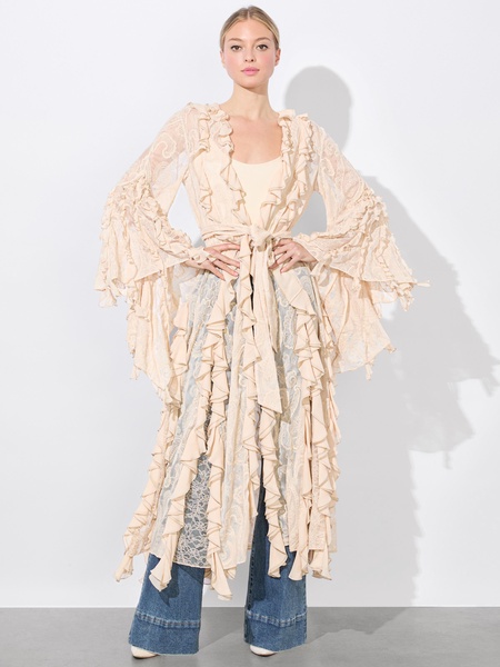 CHER RUFFLE MAXI ROBE