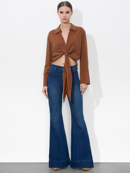 HANNON TIE FRONT BLOUSE