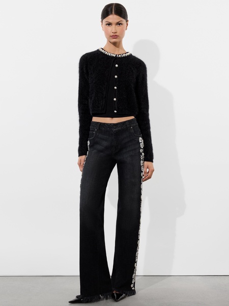 Stretch-Cashmere Dollie Cardigan
