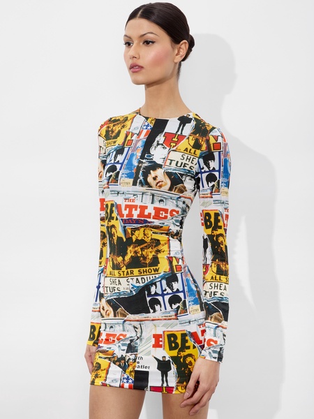 A+O X THE BEATLES DELORA MINI DRESS