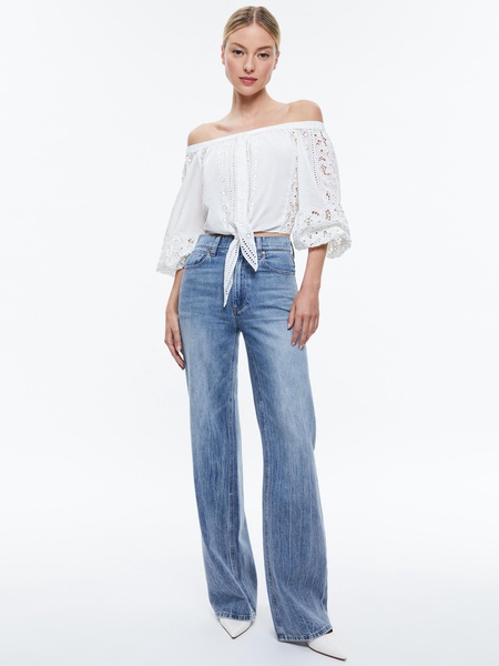 IVY OFF THE SHOULDER CROPPED TOP