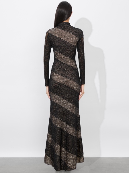 DELORA LACE PANELED DRESS