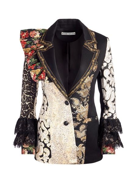 FAIE MIXED MEDIA BLAZER