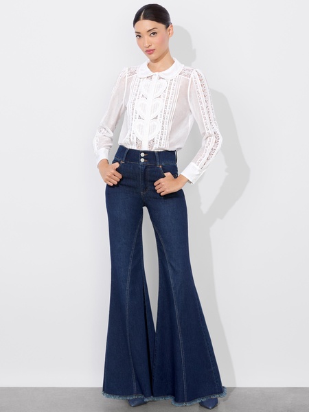 KURT MIXED MEDIA BLOUSE