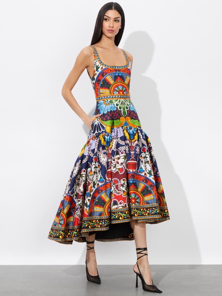 DIANA STRUCTURED MIDI DRESS