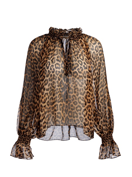 NORAH LEOPARD BLOUSE