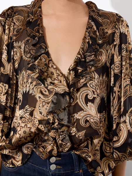 BETSIE RUFFLED BLOUSE