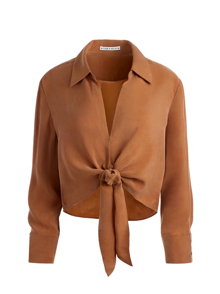 HANNON TIE FRONT BLOUSE