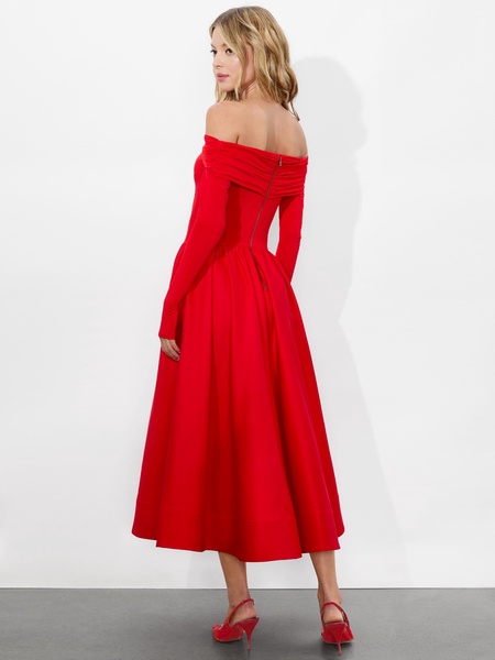 CHARA FLARED MIDI DRESS
