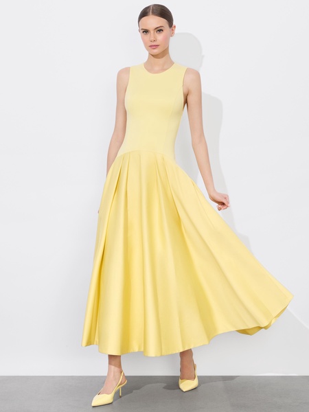 ADLEY DROP WAIST MIDI DRESS
