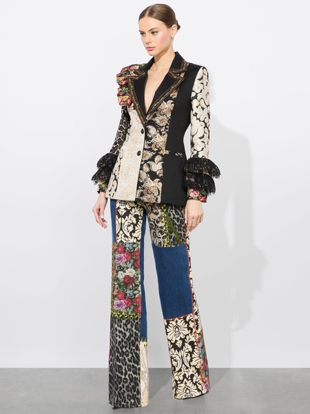FAIE MIXED MEDIA BLAZER