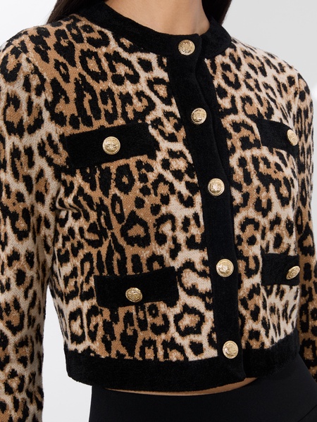 CLAIRA LEOPARD CARDIGAN