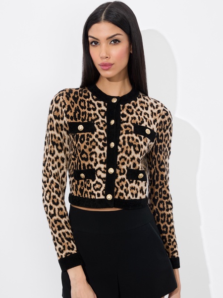 CLAIRA LEOPARD CARDIGAN