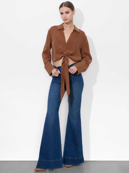 HANNON TIE FRONT BLOUSE
