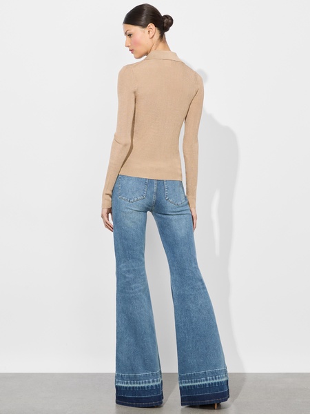 NEALIE RIBBED POLO