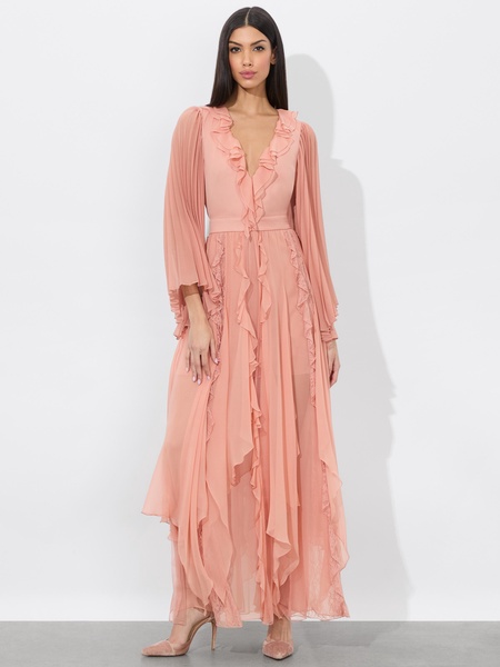 DAY SUNBURST SLEEVE MAXI DRESS