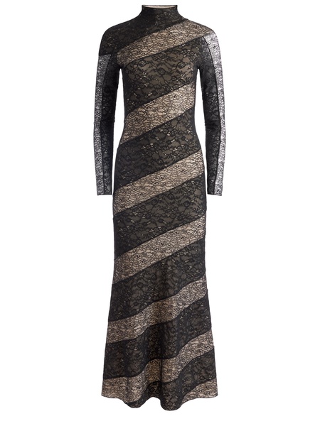 DELORA LACE PANELED DRESS