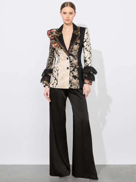 FAIE MIXED MEDIA BLAZER