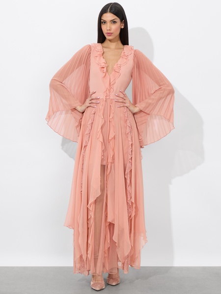 DAY SUNBURST SLEEVE MAXI DRESS