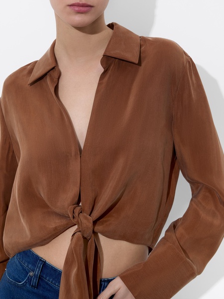 HANNON TIE FRONT BLOUSE