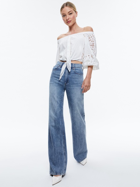 IVY OFF THE SHOULDER CROPPED TOP