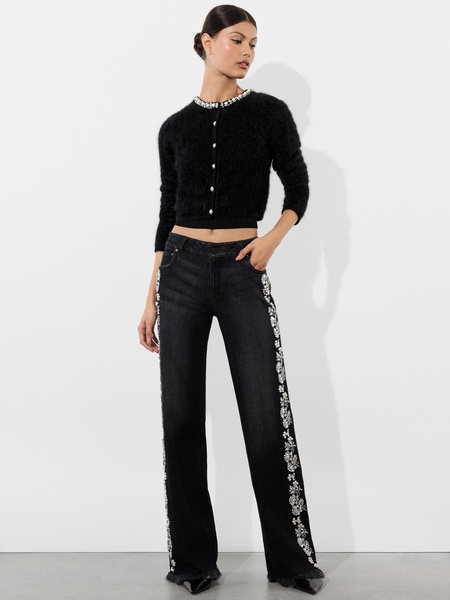 Stretch-Cashmere Dollie Cardigan