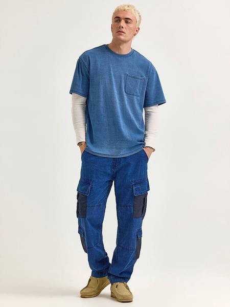 ALPHA X LEE LOOSER FIT INDIGO DYED TEE