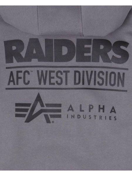 LAS VEGAS RAIDERS X ALPHA X NEW ERA HOODIE (GRAY)