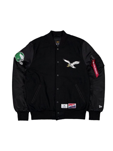PHILADELPHIA EAGLES X ALPHA X NEW ERA MA-1 BOMBER JACKET