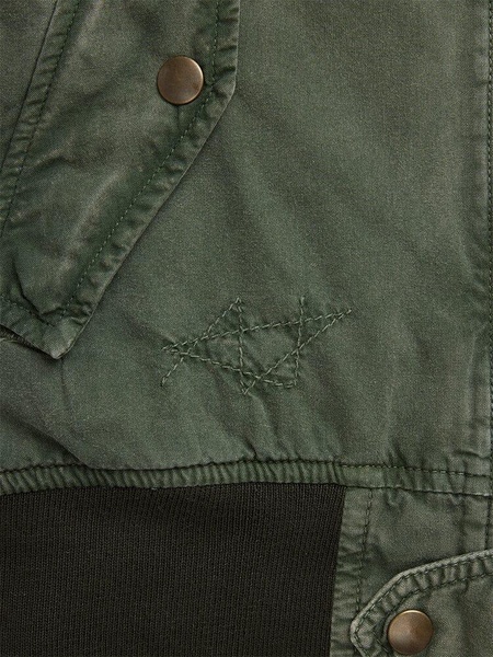 WOMEN'S L-2B RIP AND REPAIR BOMBER JACKET (OG-107 GREEN)