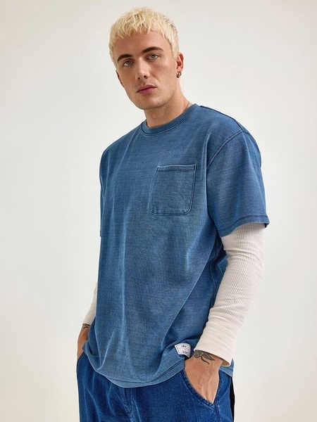 ALPHA X LEE LOOSER FIT INDIGO DYED TEE