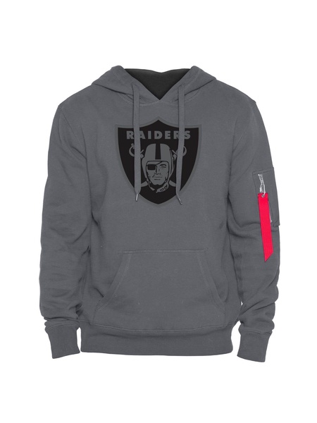 LAS VEGAS RAIDERS X ALPHA X NEW ERA HOODIE (GRAY)