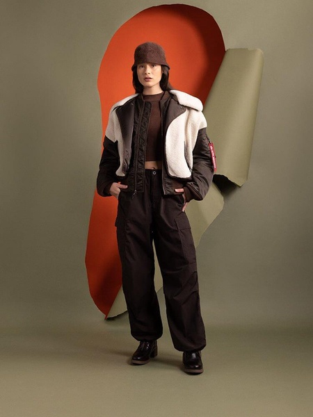 WOMEN'S B-15 SHERPA HYBRID BOMBER JACKET (SEASONAL)