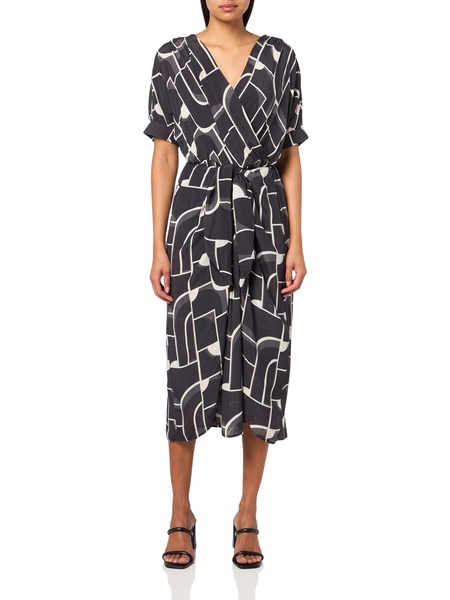Velvet by Graham & Spencer Women's Elise Bauhaus Print Midi Dress