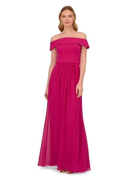 Adrianna Papell Women's Crepe Chiffon Gown