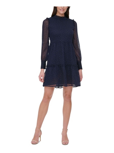Tommy Hilfiger Women's High Neck Long Sleeve Dress