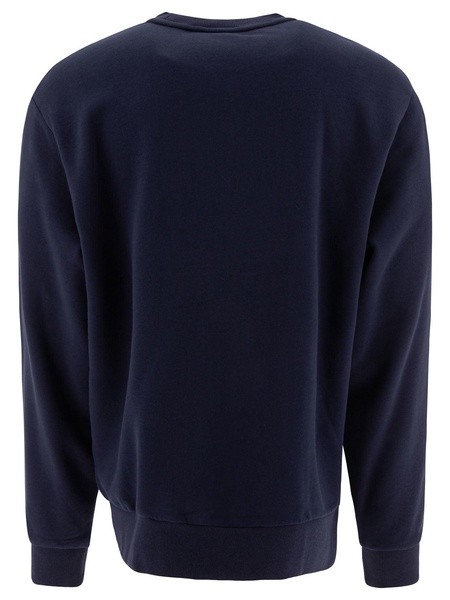 Script Embroidery Sweatshirts Blue