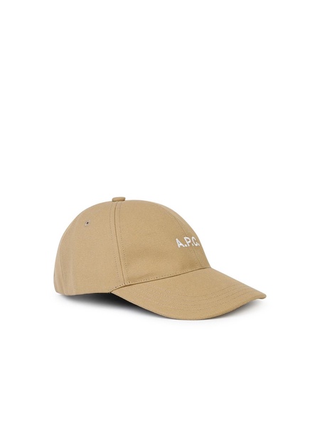 A.P.C. 'Charlie' Beige Cotton Cap Men