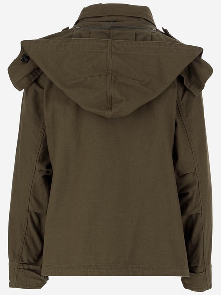 Cargo Logo Patch Hooded Jacket