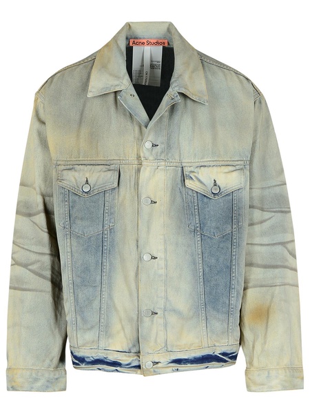 Acne Studios Light Blue Cotton Jacket Men