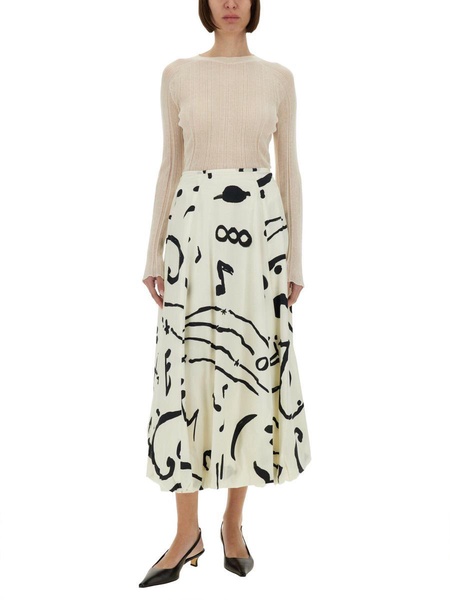 Alysi Printed Skirt