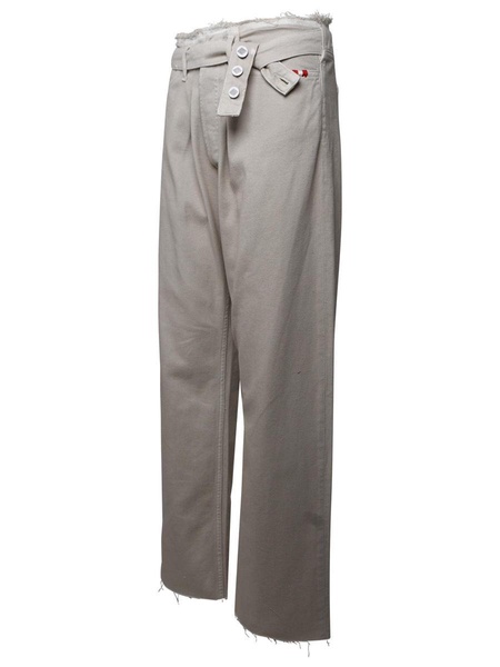 Amish Beige Cotton Jeans