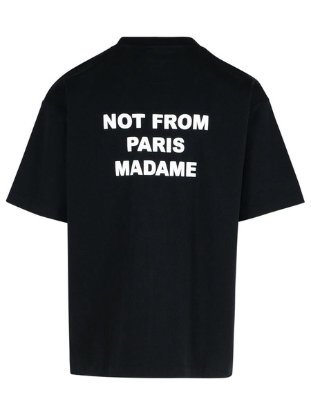 Drôle De Monsieur Black Cotton T-Shirt