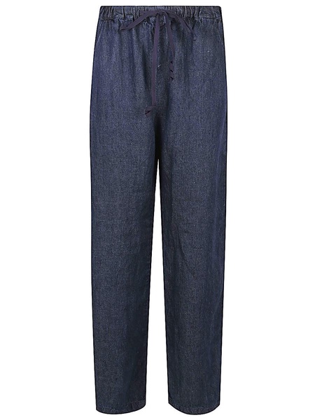 Apuntob Linen Striagh-Leg Trousers