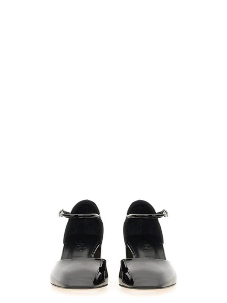 GLOSSY LEATHER "MAGDA" PUMP