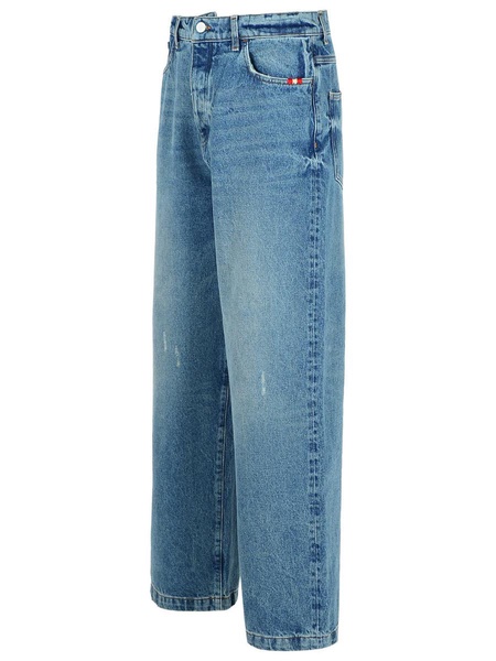 Amish 'Wide' Light Blue Denim Jeans