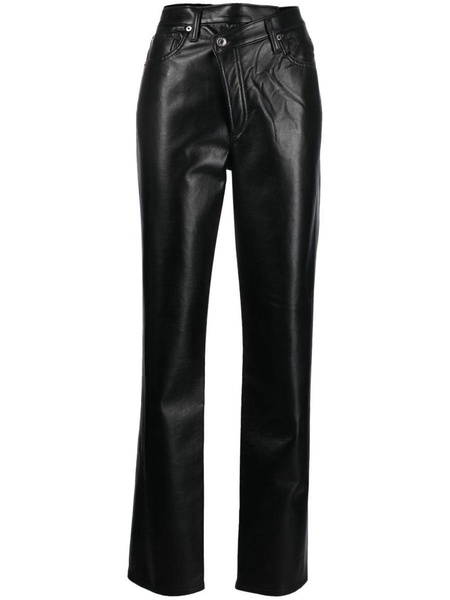 Agolde Recycled Leather Criss Cross Straight Clothing