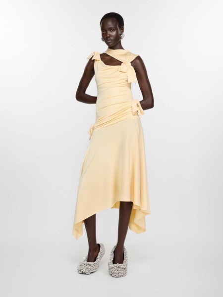 Acne Studios Midi Bow Dress