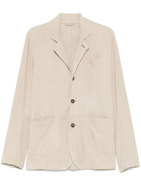 Barba 'Dallas' Blazer In Beige Suede